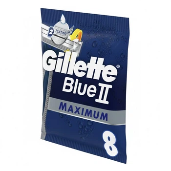 Бритвы одноразовые мужские для бритья Gillette BlueII Maximum, 8 шт