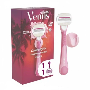 Бритва женская для бритья Gillette Venus ComfortGlide Sugarberry Miami Vibes с 1 сменной кассетой