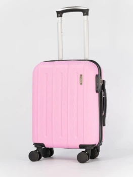 Чемодан пластиковый для ручной клади Lowcost лоукост Wizz Air 40 x 20 x 30 розовий