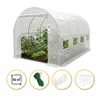 Садовая теплица парник LEOBRO Garden 10м2 White (LB-G103-WHT)