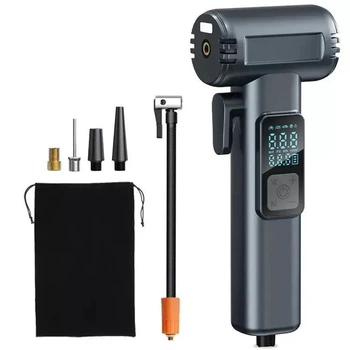 Автомобильный компрессор для накачки шин 150PSI 12V SW-201B с Powerbank, автоотключением и цифровым дисплеем