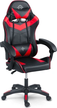 Fotel gamingowy Sofotel Draknor Czarno-czerwony 242401 (5903890627560)