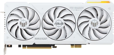 Видеокарта ASUS PCI-Ex GeForce RTX 4070 Ti SUPER TUF Gaming BTF White OC Edition 16GB GDDR6X (256bit) (2670/21000) (2 x HDMI, 3 x DisplayPort) (TUF-RTX4070TIS-O16G-BTF-WHITE)