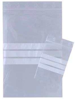 Zip-worki z polem do pisania Master In 60x80 mm 1000 sztuk/opakowanie (5701766867344)