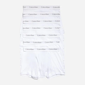 Набор трусов боксеров мужских хлопковых Calvin Klein 585326719 2XL 7 шт Белый (1159850240)