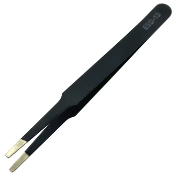 Пинцет ESD-13 антистатический закругленный