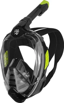Полнолицевая маска Aqua Speed VEIFA ZX 9857 черный, желтый Унисекс S/M