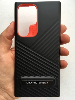 Чохол ZAGG Gear4 Battersea D3O для Samsung Galaxy S23 Ultra (S918) Black Orange протиударний з підставкою
