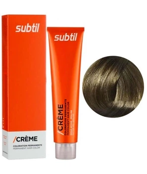 Стійка фарба Subtil для волосся Creme Permanent Hair Color 8/1 Світлий блондин сірий 60 мл