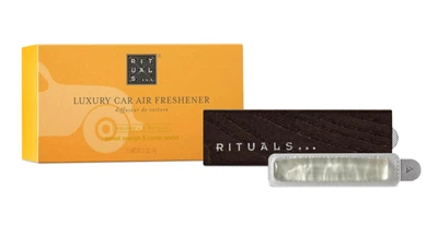 Rituals набір ароматизатор , автоосвіжувач для авто з дерев'яним тримачем та запасками Mehr