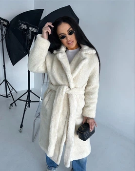 Шуба, колір Білий Fashion LYS_30800White S 2000001002575