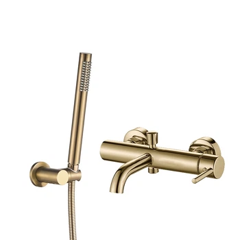 Змішувач для ванни і душу VBI MILANO BRUSHED GOLD настінний