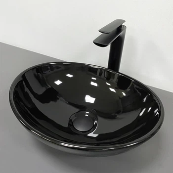 Умивальник (раковина) VBI PARMA BLACK GLOSSY накладний