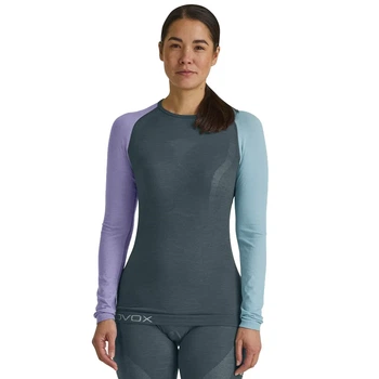 Термофутболка женская анатомическая Ortovox 120 Comp Light Long Sleeve Wmn Dark arctic grey L (100080947)