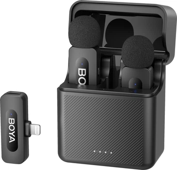 Беспроводной петличный микрофон Boya BY-V3 Lightning Black