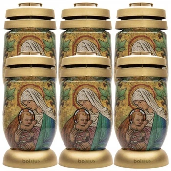 Набір лампадок Bolsius 3S 03 Вітраж 6 шт (8717847162359)