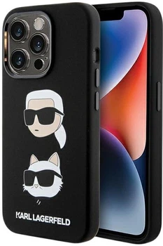 Etui Karl Lagerfeld Karl&Choupette Head do Apple iPhone 15 Pro Max Black (3666339164829)