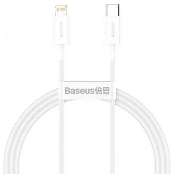 Зарядний кабель Baseus Superior Series Type-C to Lightning PD 20W 1m White (CATLYS-A02)