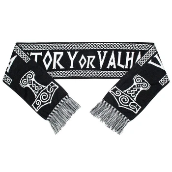 Шарф Talisman Victory Or Valhalla (Молот Тора) Черный (SHS41)