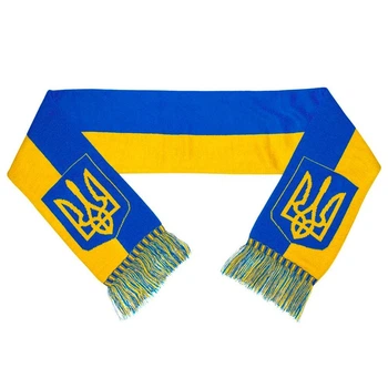 Шарф Talisman Желто-голубой с гербом и картой Украины Желто-голубой (SHS42)