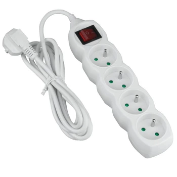 Przedłużacz z wyłącznikiem DPM PP33 4 gniazda  5 m biały (5903332589234)