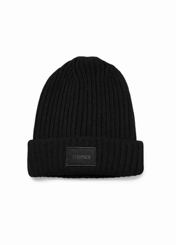 В'язана шапка-біні з вовни Stronger 2652c50 One size чорна (100003595)
