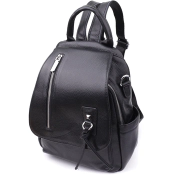 Классический женский рюкзак из натуральной кожи Vintage bg230fash61 Черный
