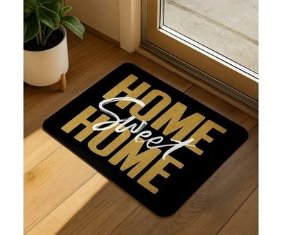 Коврик привратный на резиновой основе с принтом Home Sweеt Home 60х40х0,4 см