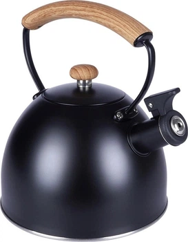 Чайник Vilde зі свистком сталевий чорний 2.5 л (5904316457099)