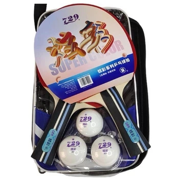 Набор ракеток 729 SUPER COLOR (2 rackets+3 balls) Черно-красный (1639)