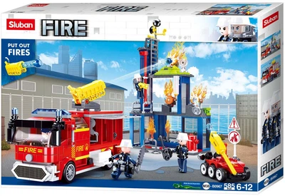 Klocki konstrukcyjne Sluban Fire Centrum szkoleniowe brygady 585 elementów M38-B0967 (6938242958275)
