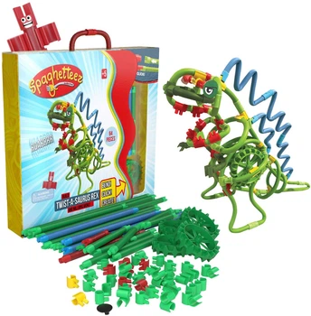 Elastyczne pręty budowlane Spaghetteez Twist-A-Saurus Rex 64 elementy 102006-6 (5425002306489)
