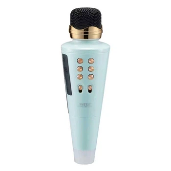 Бездротовий караоке-мікрофон Wster WS2711 Bluetooth 2в1 Блакитний