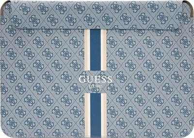 Torba na laptopa Guess 4G Printed Stripes 16" Niebieska (3666339120580)