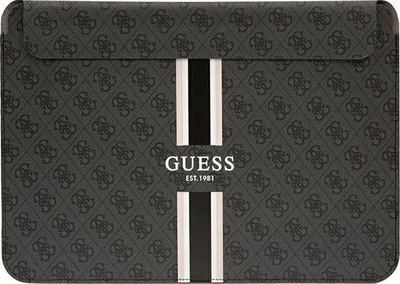 Torba na laptopa Guess 4G Printed Stripes 16" Czarna (3666339120528)