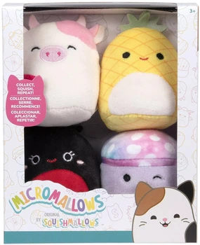 Zestaw maskotek Squishmallows Micromallows: Carl, Yollie, Javari, Tudor 15 cm 4 szt 4530347 (191726764656)