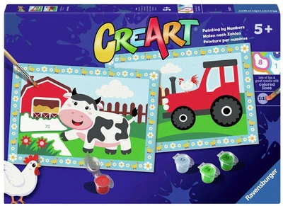 Malowanie po numerach Ravensburger CreArt Tractor With Scenery 32 x 22 cm (4005556238781)