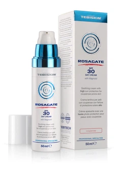 Сонцезахисний крем для шкіри з куперозом з SPF 30+ та антиоксидантним ефектом Tebiskin Rosagate SPF 30+ Day Cream 50 мл
