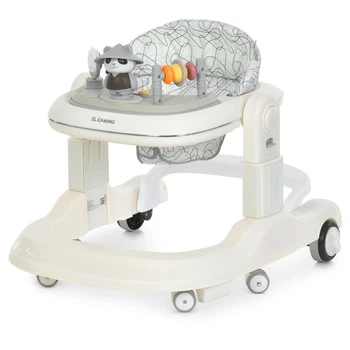 Детские ходунки ME 1200 URSA White с музыкой и светом для малышей от 6 месяцев комбинированные ходунки унисекс (597476)