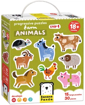 Пазл Banana Panda Домашні тварини 33 елементи 3695037 (5902983492085)