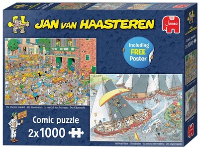 Пазл Jan van Haasteren Jigsaw: Голландські традиції 2 x 1000 елементів 2051537 (8710126013472)