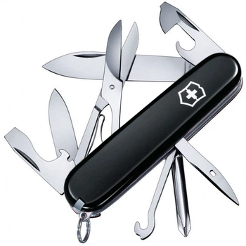 Ніж складаний, мультитул Victorinox Tinker Super (91мм, 14 функцій), чорний 1.4703.3
