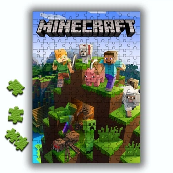 Пазл Майнкрафт Minecraft 20х28 см 120 елементів (pazl_038)