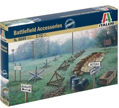 Аксесуари поля бою Другої світової війни 1:72 Battlefield Accessories Italeri (6049)