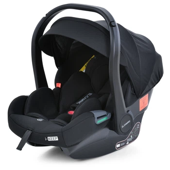 Автокрісло-переноска бебікокон El Camino ME 1186 i-KEEP Melange Jet Black 0+ (0-13 кг)