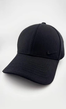 Бейсболка фулка STRETCH COTTON на резинке с вышивкой NIKE чёрного цвета S (55-56 см)