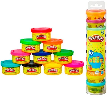 Игровой набор пластилина Play doh 12 разноцветных баночек