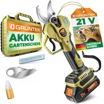 Секатор аккумуляторный GRUNTEK Li-Ion 21V 2Ah (295701300)