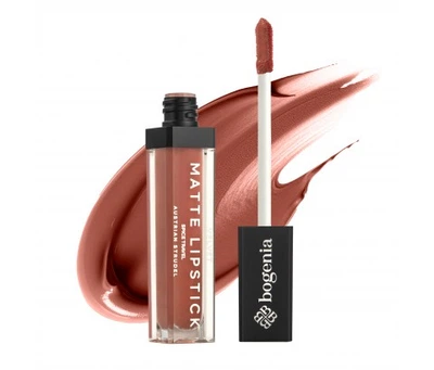 Помада рідка для губ Bogenia Liquid Matte Lipstick Spice Travel BG720 №017 Аustrian Strudel 8 мл