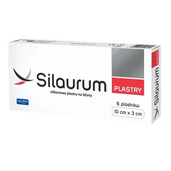 Силіконові пластирі від шрамів, Silaurum, 10 см x 3 см, 6 штук